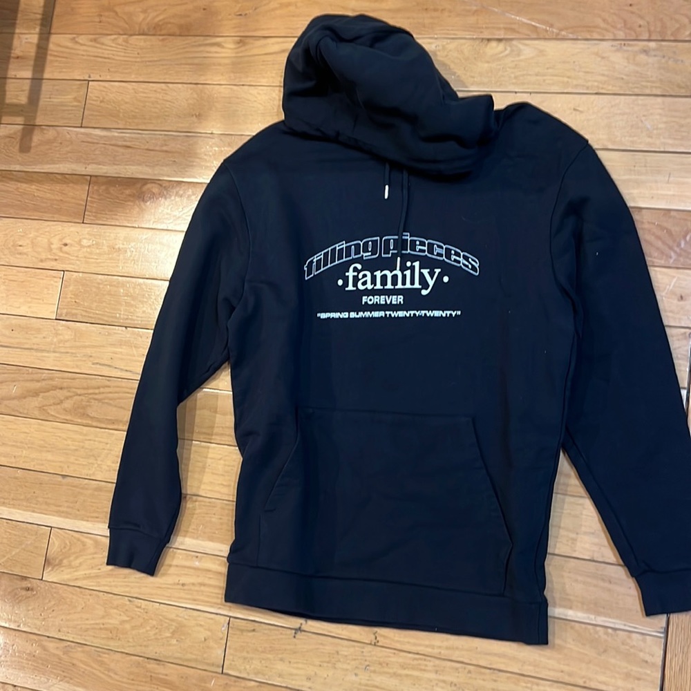 Filling pieces. Over sized hoodie. Black